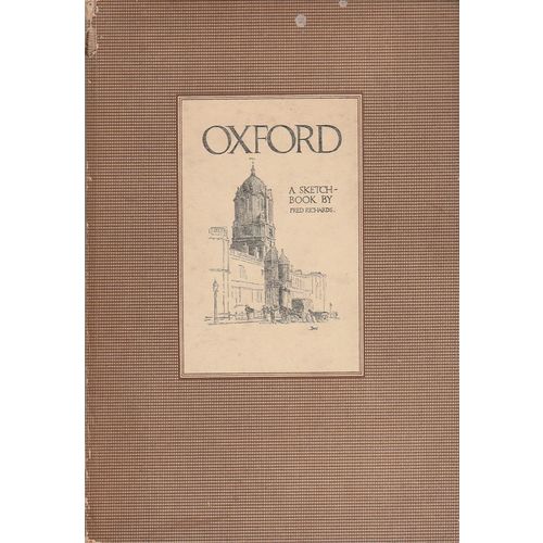Oxford a Sketch Book 1935 Fred Richards illustrated