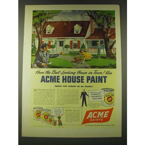 1948 Acme Paints Ad - Have the best-looking house in town!
