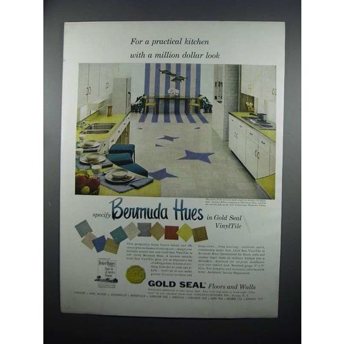 1954 Congoleum-Nairn Gold Seal VinylTile Ad