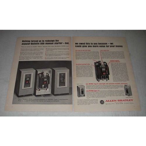 1966 Allen-Bradley Bulletin 609 Manual Starter Ad