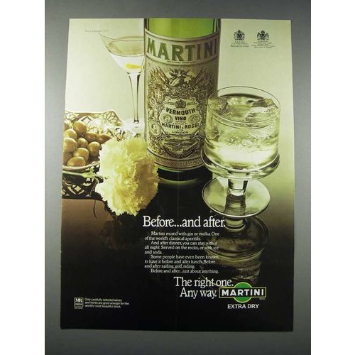 1977 Martini & Rossi Vermouth Ad - Before and After