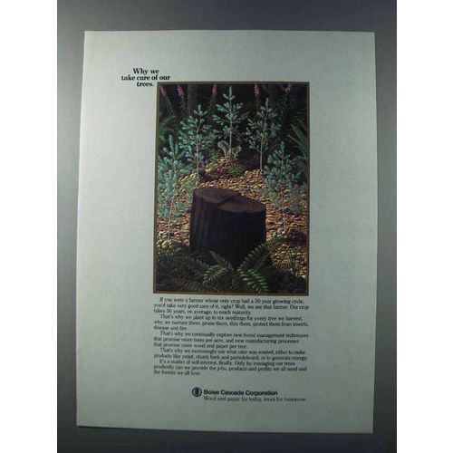 1981 Boise Cascade Ad - We Take Care of Our Trees