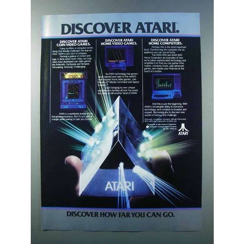 1981 Atari 400 and 800 computers Ad - Discover