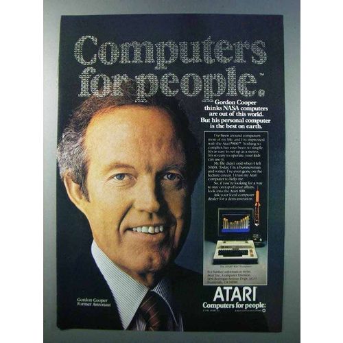 1981 Atari 800 Computer Ad - Gordon Cooper