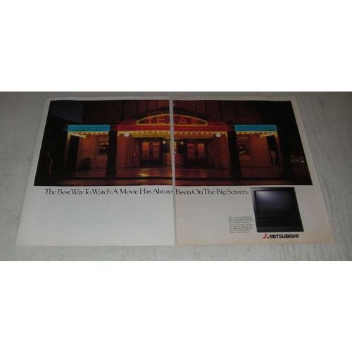 1988 Mitsubishi 35-inch Direct-View TV Ad - The Big Screen