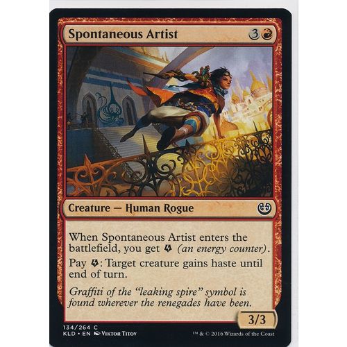 Magic the Gathering MTG Kaladesh 134/264 Spontaneous Artist