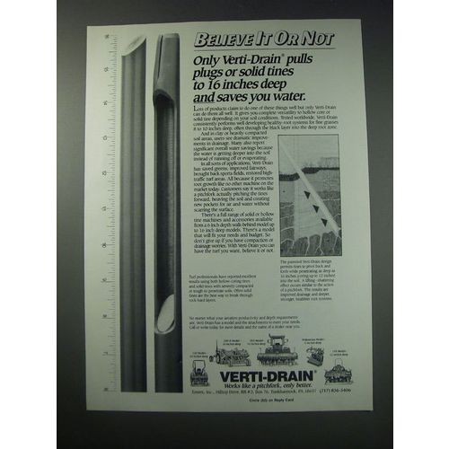 1991 Verti-Drain Tines Ad - Believe it or not