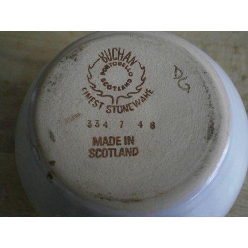 Buchan Scottish Stoneware Heather & Harebell Sugar / Preserve Pot