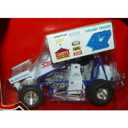 1/24 - 1/25 World Of Outlaws race car # 47 Johnny Herrera , in the box , the bo