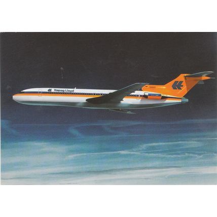 Hapag Lloyd Boeing B727 200 Civil Aircraft Postcard (A13946)