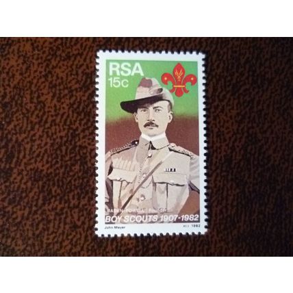 South Africa 1982 75th Anniversary of Boy Scout Movement mint stamp Baden-Powell