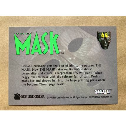 The Mask Base trading Card # 44 (A) 1994 Cardz Dark Horse