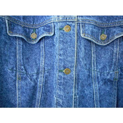 VTG Lee Denim Trucker Jacket Made In USA Size Large Vintage