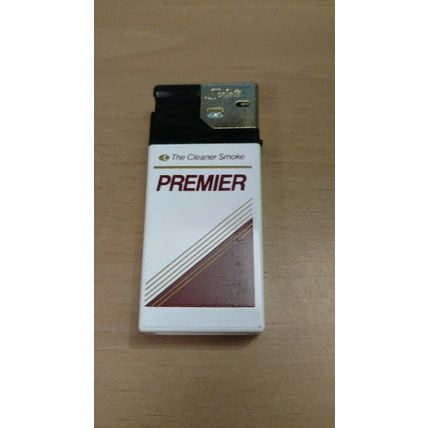 Premiere Cigarettes White Green Disposable Lighter
