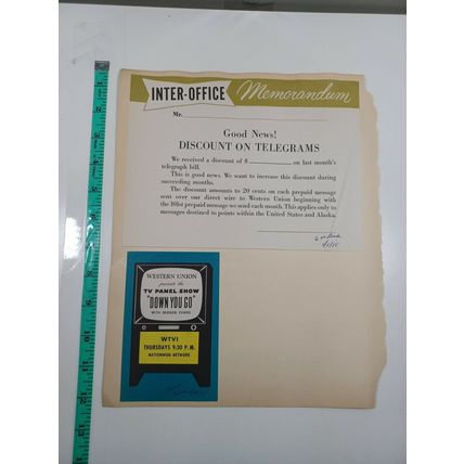western union ads hotel reservation service 2 sides (Book 1 #9)