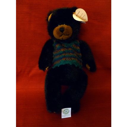 BORIS TY COLLECTIBLE ARTICULATED RETIRED BEAR IN SWEATER VEST 1993