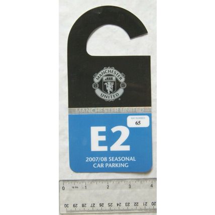 2007/08 Manchester United Seasonal Car Parking hanger