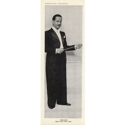 Geraldo Dance Band Leader Antique Radio Review 10x3 Photo