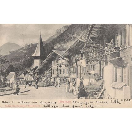 Meyringen 1903 Switzerland Postcard