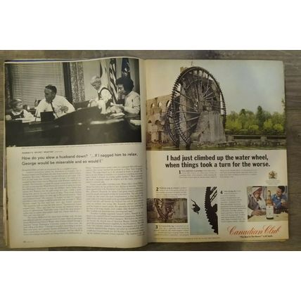 LOOK Magazine - February 7, 1967 - The Day JFK Died - Vintage Ads - Free Shp