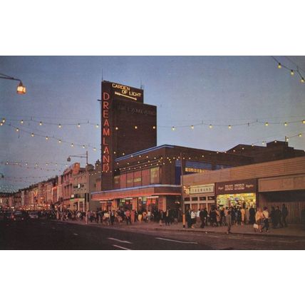 Margate Dreamland Illuminations Amusements Arcades Kent 1970s Postcard