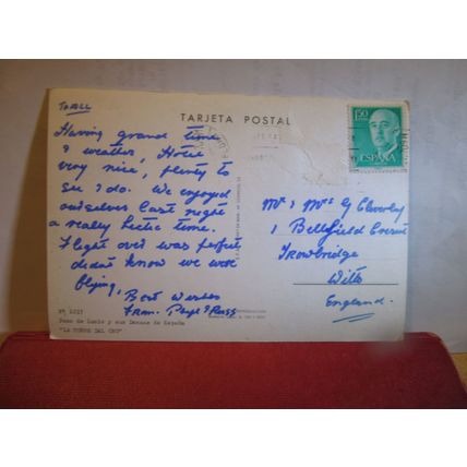 3 couples of SPANISH DANCERS , SPAIN .used postcard 1978 postmark =