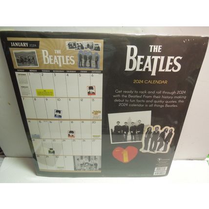 2024 The Beatles: Wall Calendar New Sealed Beatles Calendar