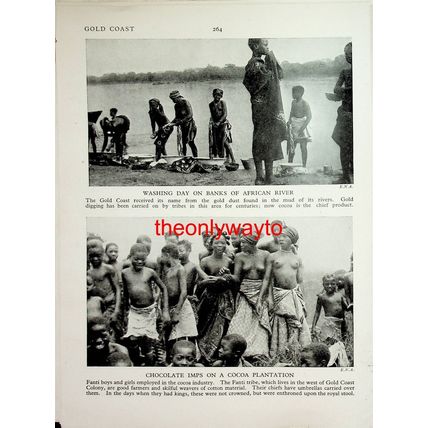 Spirit Dancers & Krus, Liberia (Fanti Youngsters On Reverse), Book Illustration