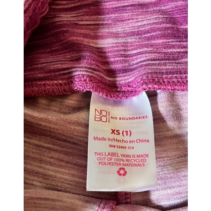 Pink stretch Variegated Bike Shorts women's Size XS (1) No Boundaries #200