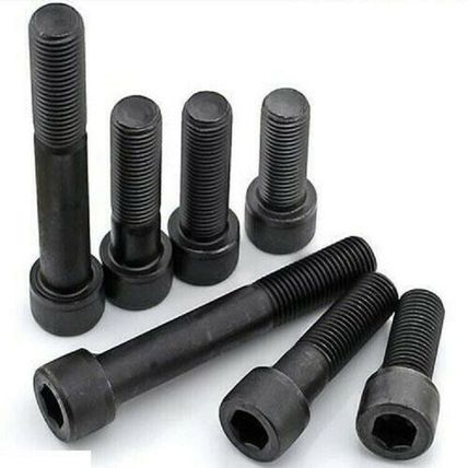 M8 / 8mm HIGH TENSILE 12.9 CAP HEAD ALLEN BOLTS SELF COLOUR SOCKET SCREWS BLACK
