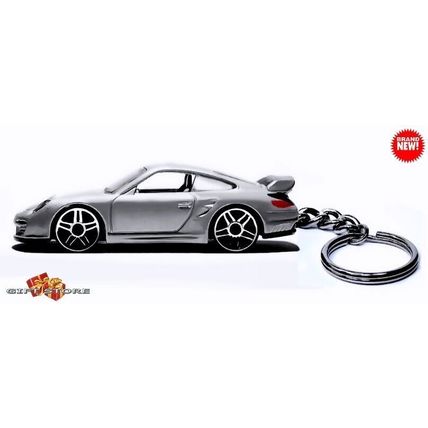 RARE KEYCHAIN SILVER PORSCHE 911 GT2 RS CUSTOM Ltd Ed GREAT GIFT NOVELTY