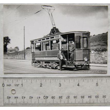 photo no.1022 Glasgow Tram + Driver & Conductor