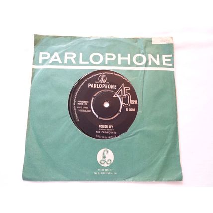 7" 1963.THE PARAMOUNTS.POISON IVY,PARLOPHONE R 5093.I FEEL GOOD ALL OVER. N.MINT