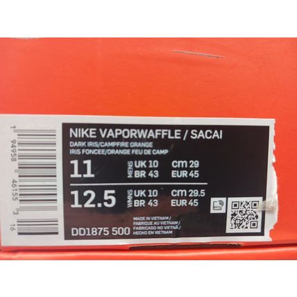 Size 11 - Nike sacai x VaporWaffle Dark Iris