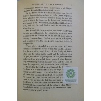 1954 GIANTS ON THE EARTH STORIES of GREAT JEWISH MEN & WOMEN by DEBORAH PESSIN