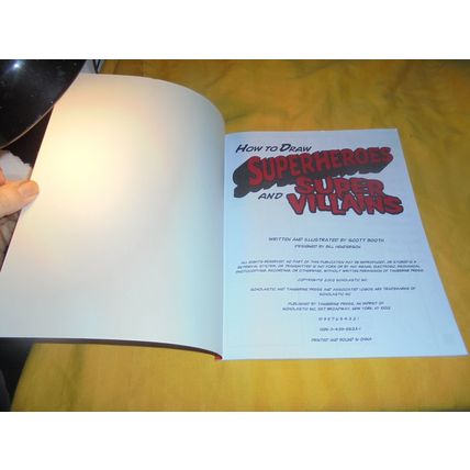 HOW To Draw SUPERHEROES by Scott Booth Softcover Book * 2003! $15.00 Shipped!!