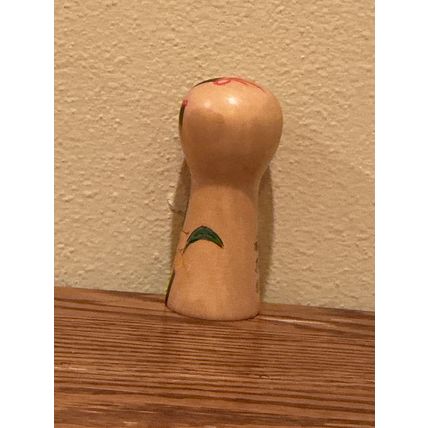 Vintage Hand Painted Unique Wooden Authentic Collectible Doll from Japan