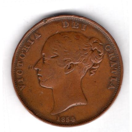 Great Britain. Victoria. Penny 1854. dy15093
