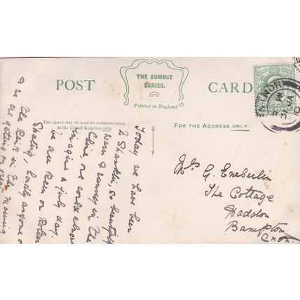 EC899 SHANKLIN CHINE . PRINTED POSTCARD