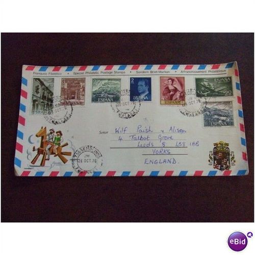 Spain 1976 Philatelic Cover stamps Torremolinos Costa del Sol