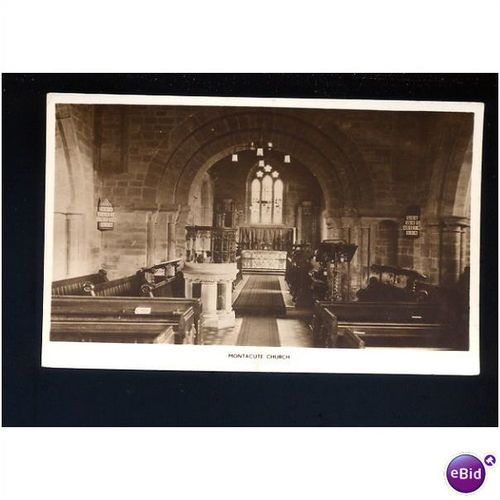 Somerset MONTACUTE Church Interior Postcard by Hobbs