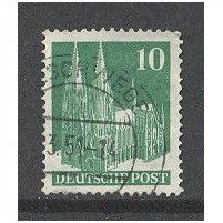 A115a 10pf Cologne Cathedral (Green).Fine Used.germany