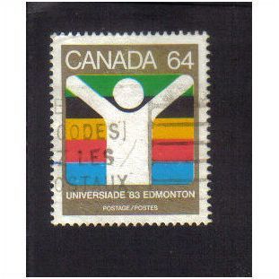 1983 canada university games 64c f/u sg1089