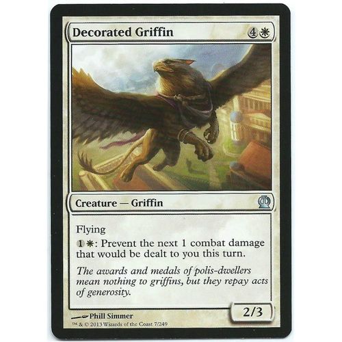 Magic the Gathering MTG Theros 007/249 Decorated Griffin