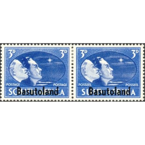 Basutoland KGVI 1945 Victory 3d Deep Blue & Blue Mounted Mint MM SG 31 stamp