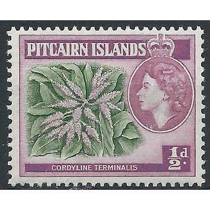 Pictairn Islands 1963 SG18 1/2d Green & Reddish-Lilac Mounted Mint . ..