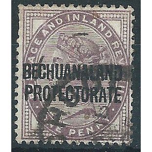 Bechuanaland 1897 SG61 1d Lilac Fine Used.. .