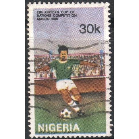 Nigeria 1980 - SG405 - 30k multi - Footballer - used