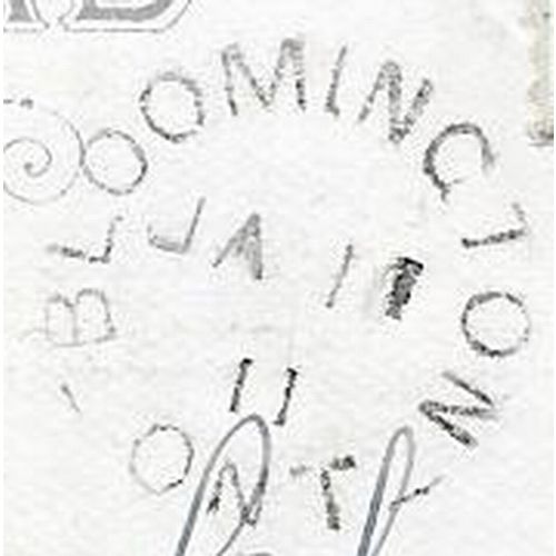Bloomington, Ontario split ring cancel, 1911, closed 1920