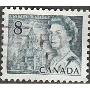 Canada 1967-73 8c Value Library of Parliament. Black. Fine Used